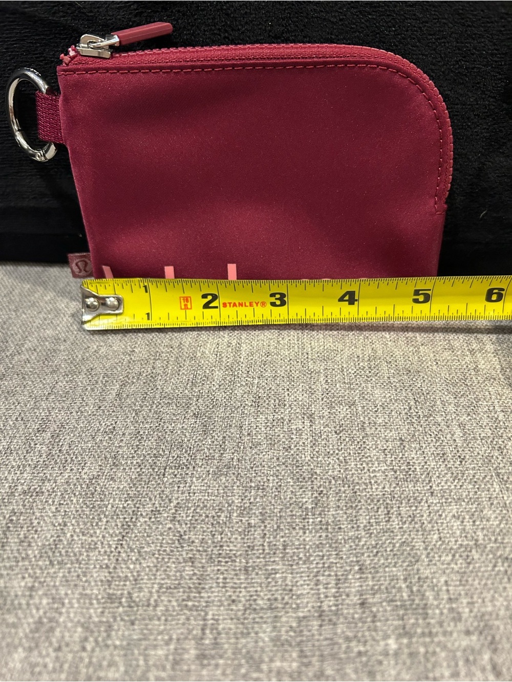 lululemon Raspberry Card & Key clippable Pouch - Picture 11 of 13
